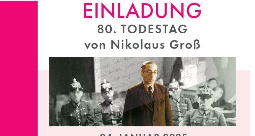 Zum 80. Todestag von Nikolaus Groß